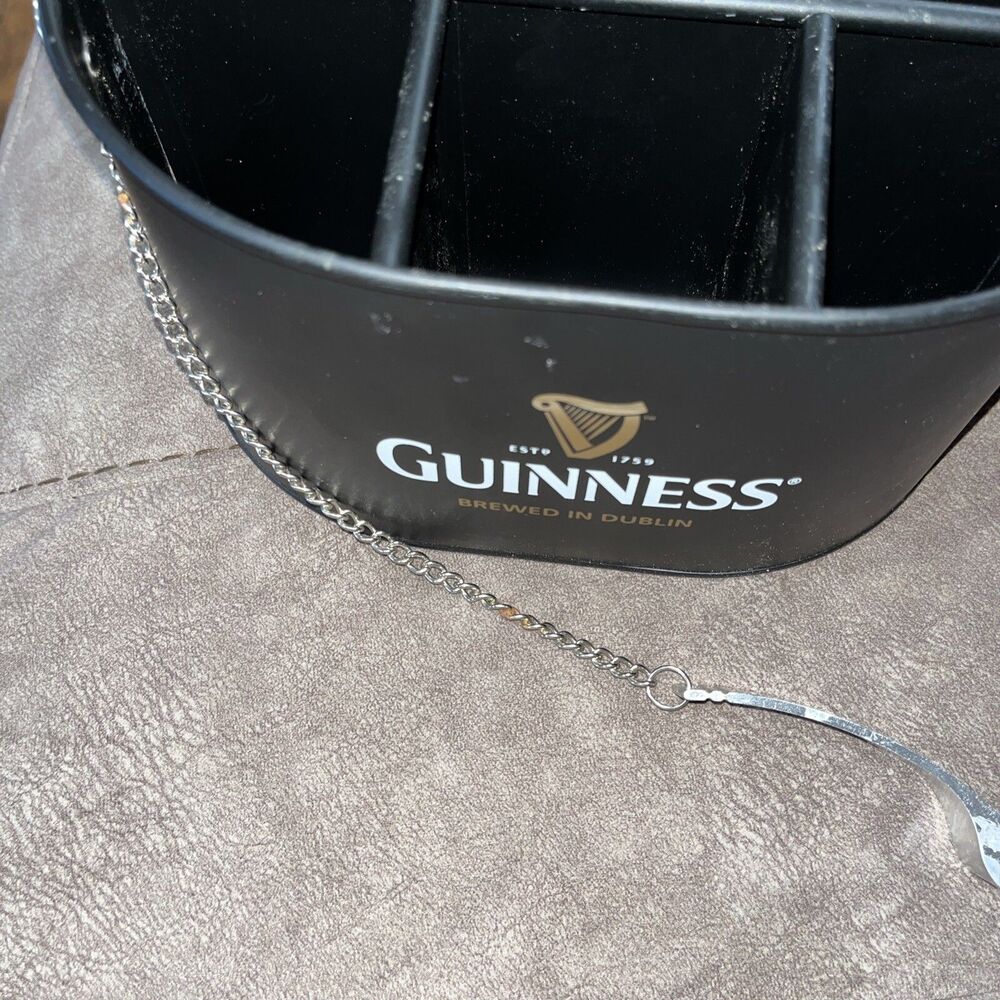 Guinness Metal Beer Holder 6-pack With Opener - Picture 4 of 7